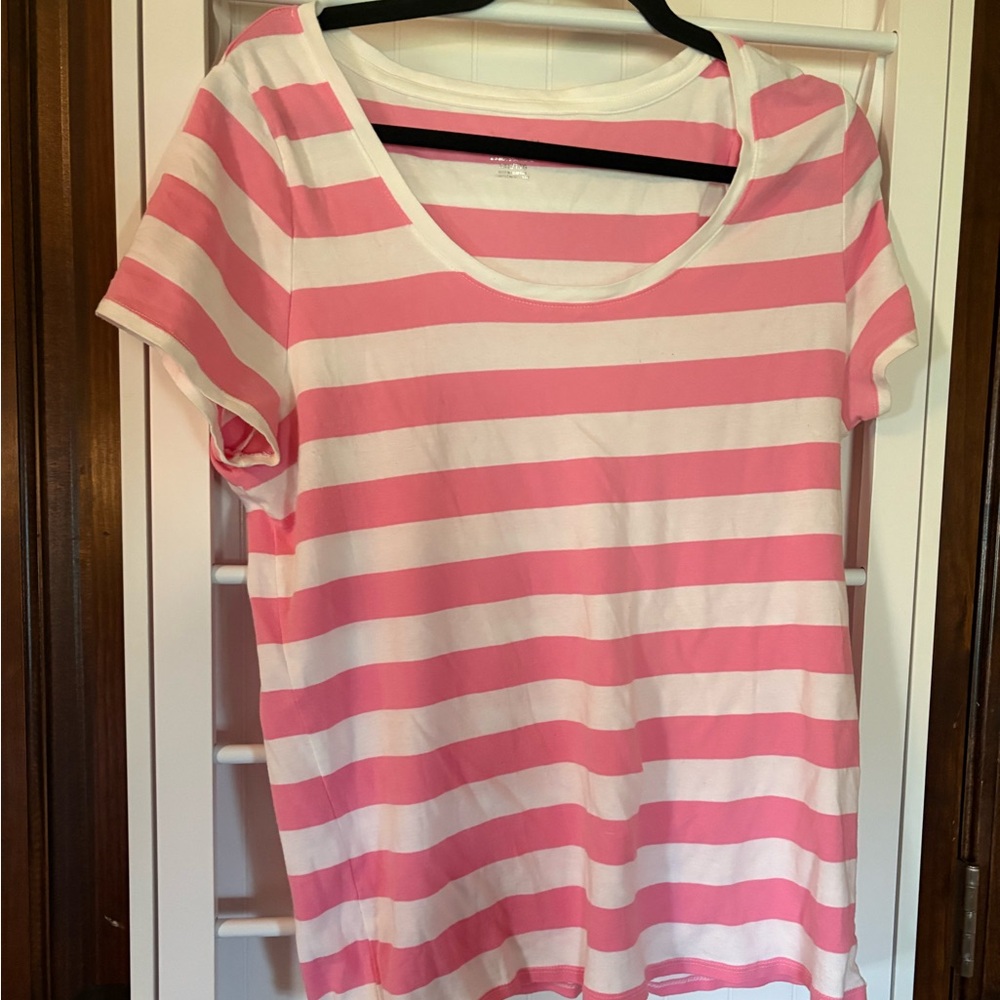 Mero a XXL Pink and White Striped Tshirt